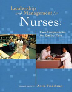 Test Bank for Leadership and Management for Nurses Core Competencies for Quality Care, 2nd Edition: Finkelman