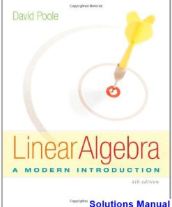 Linear Algebra A Modern Introduction 4th Edition David Poole Solutions Manual