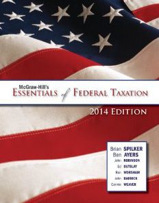 Test Bank for McGraw Hills Essentials of Federal Taxation 2014 2nd Edition Spilker