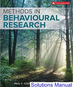 Methods in Behavioural Research Canadian 2nd Edition Cozby Solutions Manual