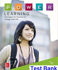 POWER Learning Strategies for Success in College and Life 7th Edition Feldman Test Bank