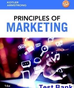 Principles of Marketing 16th Edition Kotler Test Bank