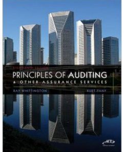 Test Bank for Principles of Auditing and Other Assurance Services, 18th Edition: Ray Whittington