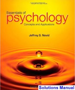 Psychology Concepts and Applications 4th Edition Nevid Solutions Manual