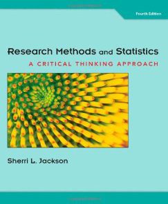 Test Bank for Research Methods and Statistics 4th Edition : Jackson