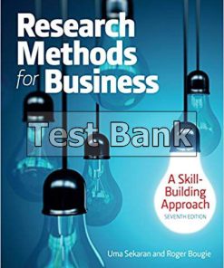 Research Methods For Business A Skill Building Approach 7th Edition Sekaran Test Bank