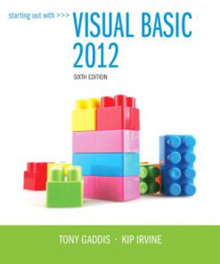 Test Bank for Starting Out With Visual Basic 2012, 6th Edition Gaddis, Irvine