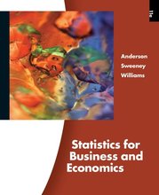 Statistics for Business and Economics Anderson 11th Edition Solutions Manual