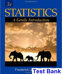 Statistics A Gentle Introduction 3rd Edition Coolidge Test Bank