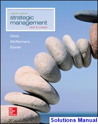 Strategic Management Text and Cases 8th Edition Dess Solutions Manual