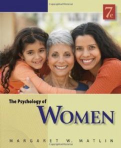 Test Bank for The Psychology of Women, 7th Edition : Matlin