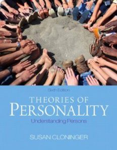 Test Bank for Theories of Personality Understanding Persons, 6th Edition : Cloninger