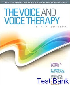 Voice And Voice Therapy 9th Edition Boone Test Bank