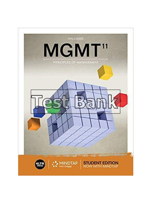 MGMT 11th Edition Williams Test Bank