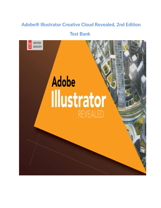 Adobe Illustrator Creative Cloud Revealed, 2nd Edition Test Bank