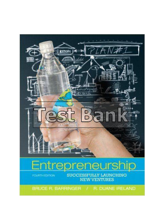 Entrepreneurship Successfully Launching New Ventures MA 4th Edition Bruce Test Bank