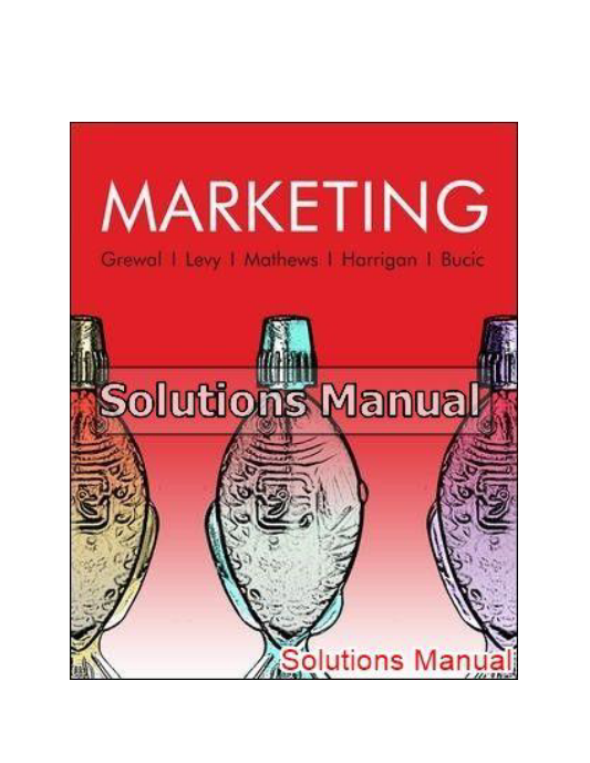 Marketing Australian 1st Edition Grewal Solutions Manual