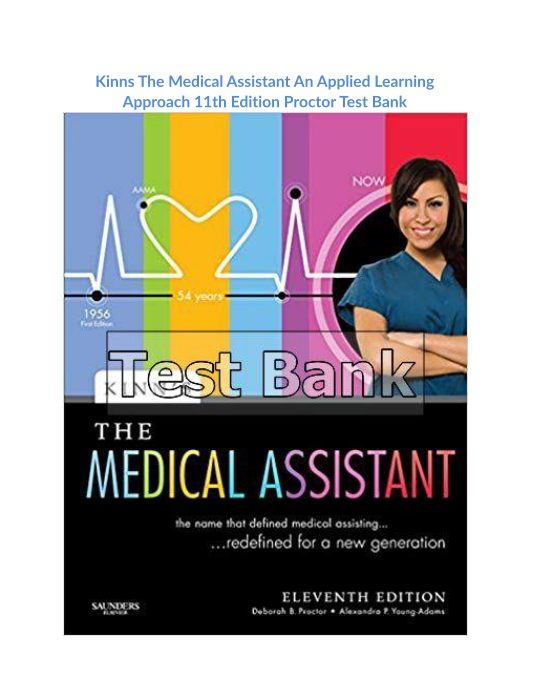 Kinns The Medical Assistant An Applied Learning Approach 11th Edition Proctor Test Bank