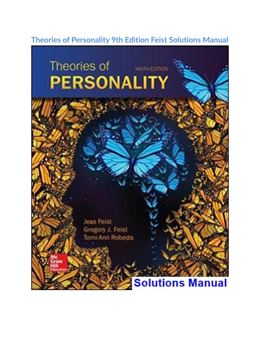 Theories of Personality 9th Edition Feist Solutions Manual