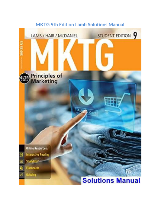 MKTG 9th Edition Lamb Solutions Manual