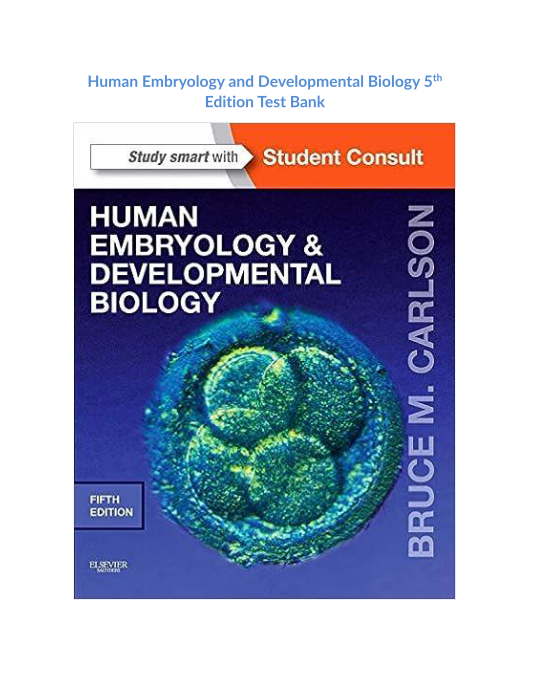 Human Embryology and Developmental Biology 5th Edition