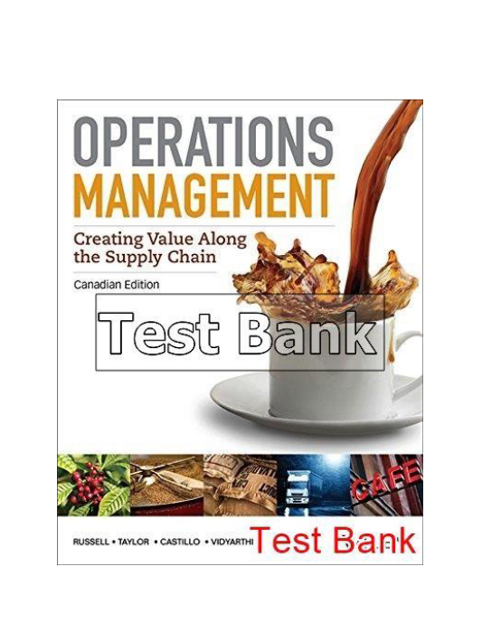 Operations Management Creating Value Along Canadian 1st Edition Russel Test Bank