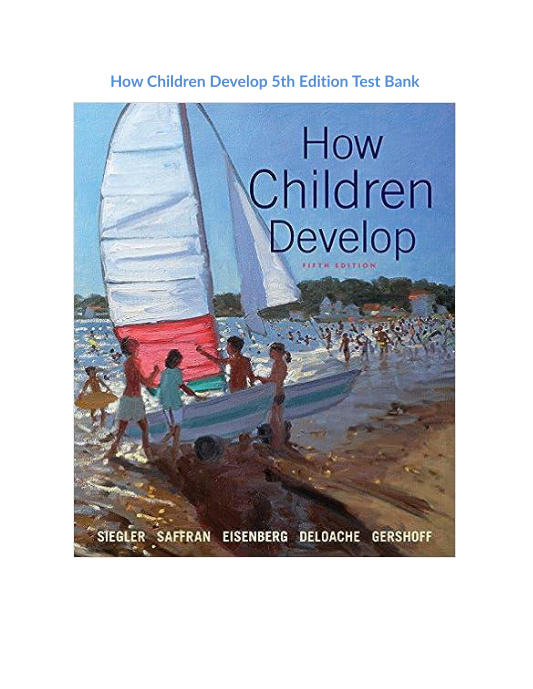 Test Bank and Solution Manual for How Children Develop 5th Edition