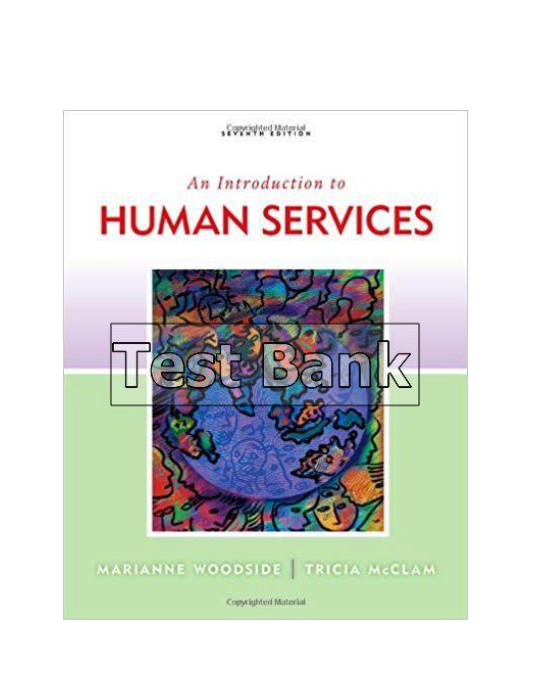 Introduction to Human Services 7th Edition Woodside Test Bank