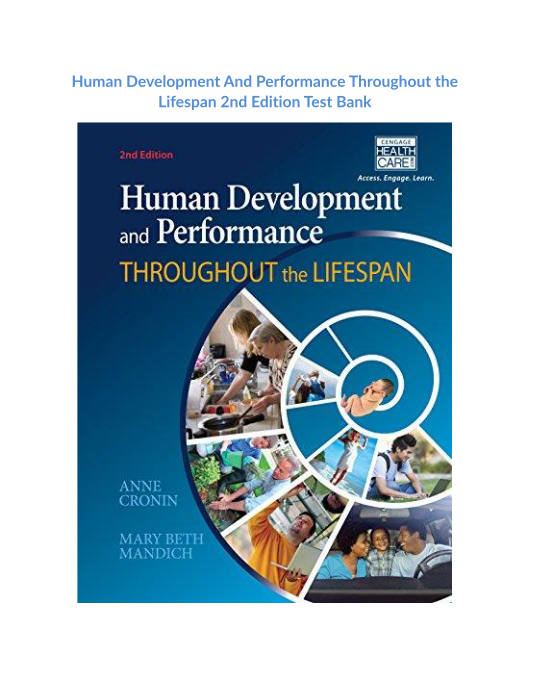 Human Development And Performance Throughout the Lifespan 2nd Edition