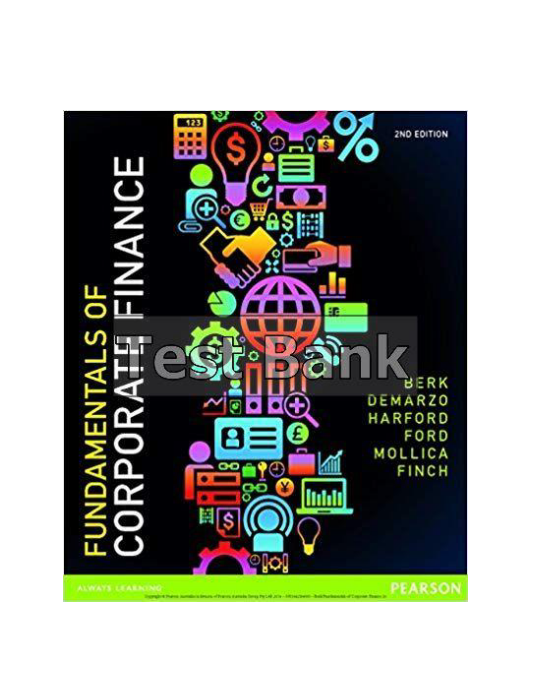 Fundamentals Of Corporate Finance Australian 2nd Edition Berk Test Bank