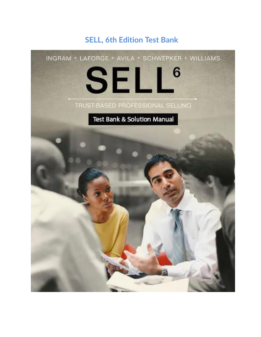 SELL, 6th Edition Test Bank