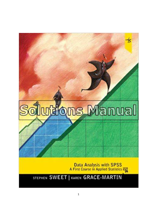 Data Analysis with SPSS A First Course in Applied Statistics 4th Edition Sweet Solutions Manual