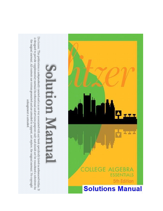 College Algebra Essentials 5th Edition Blitzer