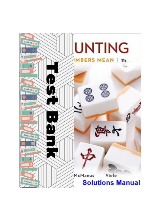 Accounting What the Numbers Mean 11th Edition Marshall Solutions Manual