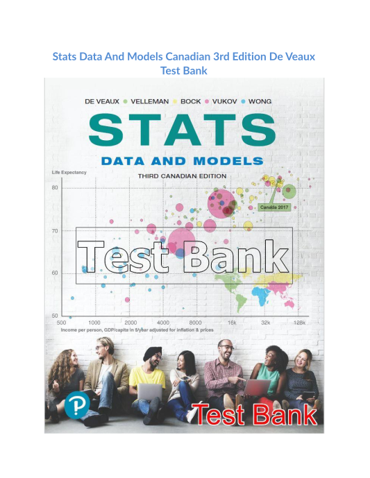 Stats Data And Models Canadian 3rd Edition De Veaux Test Bank