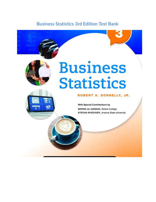 Business Statistics 3rd Edition Test Bank