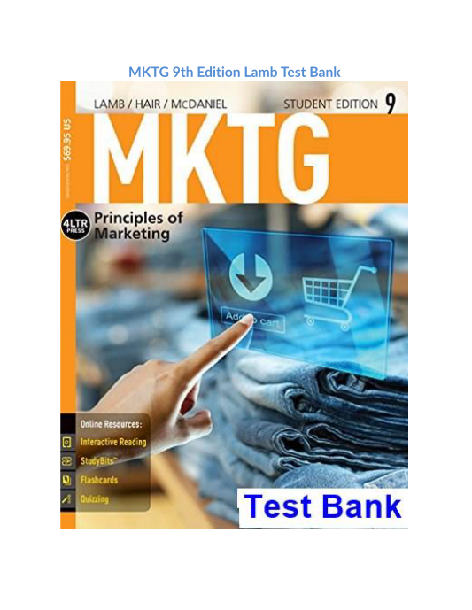 MKTG 9th Edition Lamb Test Bank