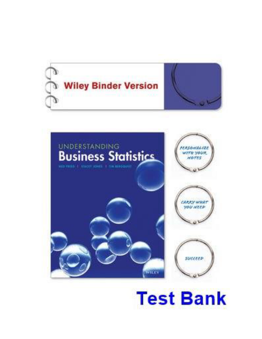 Understanding Business Statistics 1st Edition Freed Test Bank