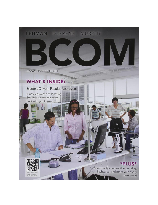 BCOM Canadian 1st Edition Lehman Test Bank