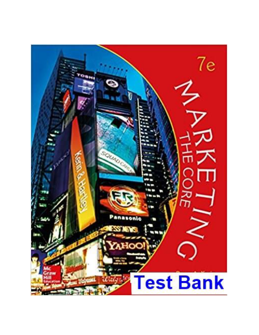 Marketing The Core 7th Edition Kerin Test Bank