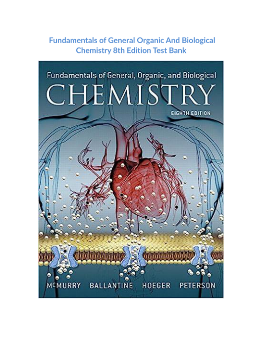 Fundamentals Of General Organic And Biological Chemistry 7th Edition