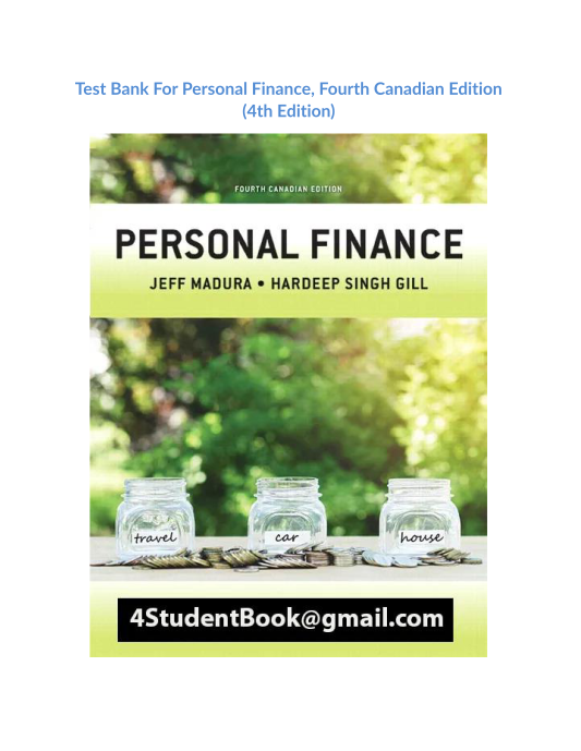 Personal Finance, Fourth Canadian Edition (4th Edition)