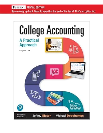 College Accounting, 15th Edition Jeffrey Slater Test Bank 