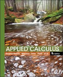 Applied Calculus 5th Edition Deborah Hughes-Hallett Solution Manual 