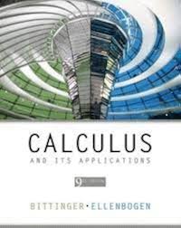 Calculus and Its Applications, 9E Marvin L. Bittinger  Solution Manual