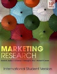 Aaker Marketing Research, Tenth Edition International Student Version Test Bank