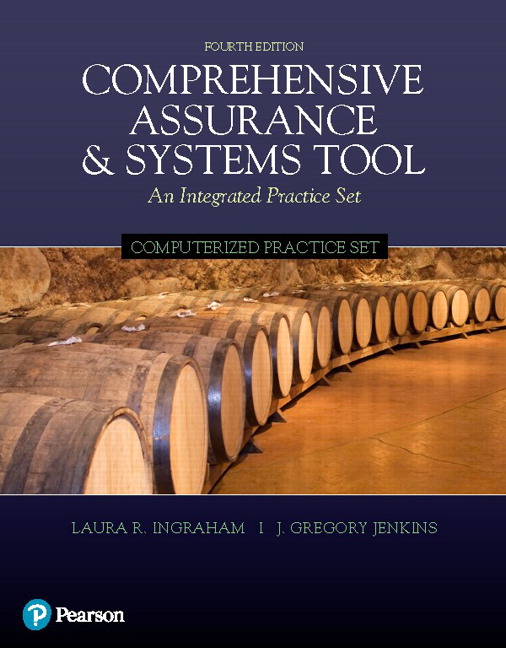 Comprehensive Assurance & Systems Tool (CAST)-Integrated Practice Set, 2E Laura R. Ingraham J. Gregory Jenkins Solution Manual